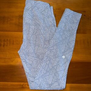 Lululemon Athletica Blue Textured Leggings